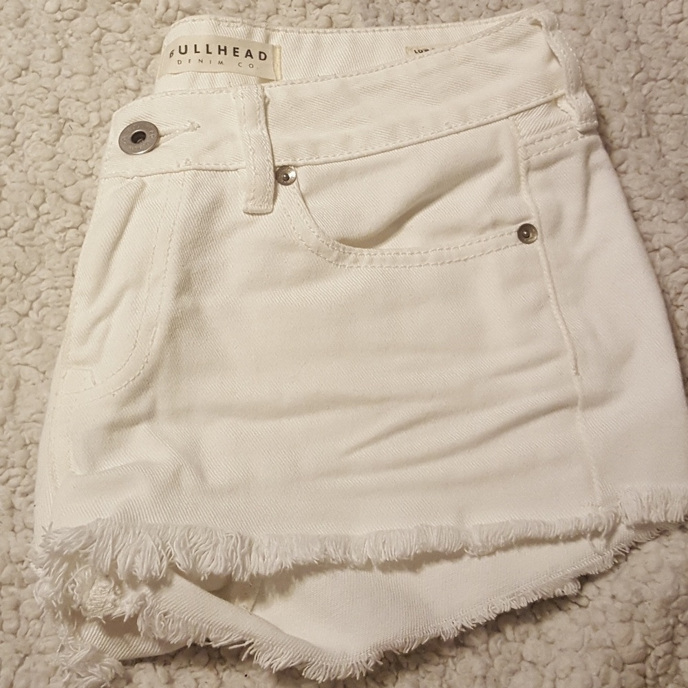 Pacsun Low rise white shorts